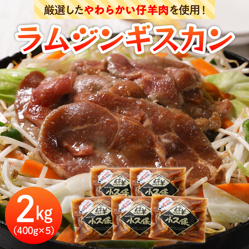 ラム ジンギスカン 400g×5袋 計2kg 北海道 ジンギスカン
