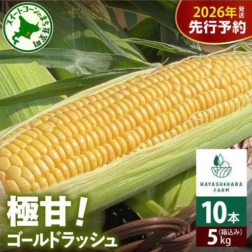 とうもろこし  ゴールドラッシュ 10本 (5kg)  トウモロコシ