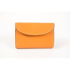 【minca】栃木レザーの三つ折り財布 ミドルサイズ ハンドステッチ滑らかな手触り/Middle wallet 01/キャメル　518【雑貨 ファッション 人気 おすすめ 】