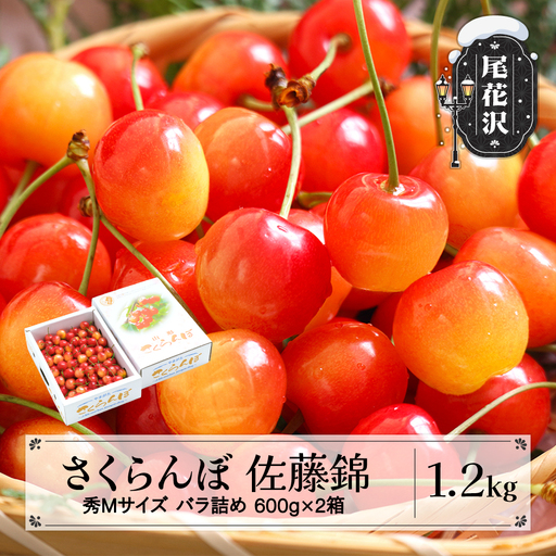さくらんぼ 佐藤錦 秀M 1.2kg 【ns-snsmb1200】