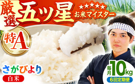 【全6回定期便】さがびより 白米 10kg（5kg×2袋）  [HBL042] 米