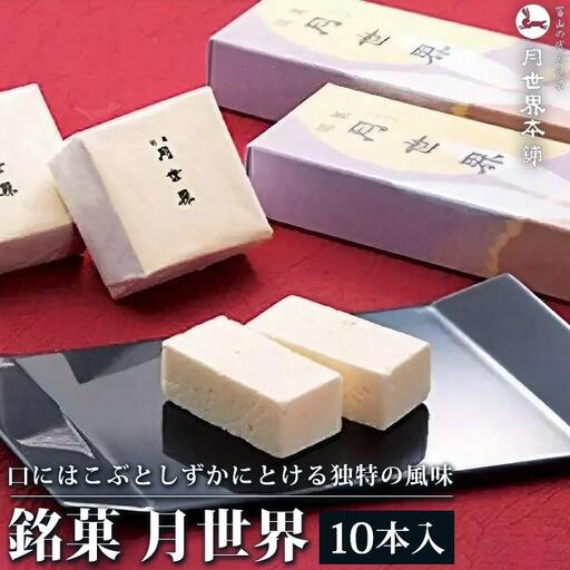 富山 大和百貨店 選定 〈月世界本舗〉銘菓　月世界10本入