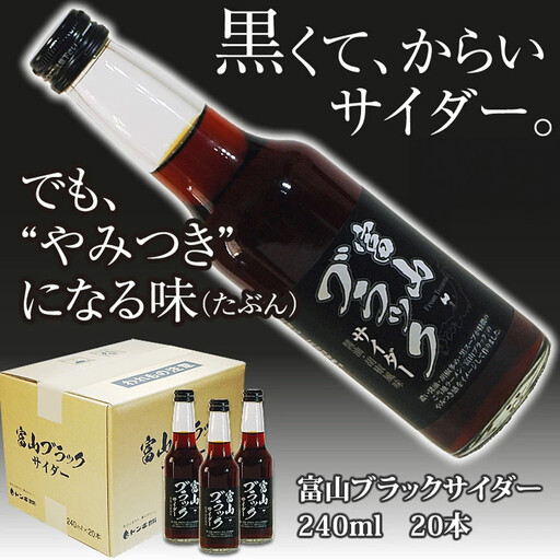 ブラックサイダー 1ケース20本 炭酸飲料 サイダー ソフトドリンク 黒いサイダー