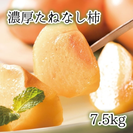 【秋の美味】【和歌山ブランド】 濃厚たねなし柿　秀品　L～3Lサイズ　約7.5kg入り【ard012D】