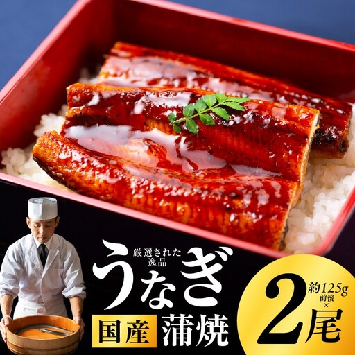 [高評価 2尾]国産うなぎ 合計250g