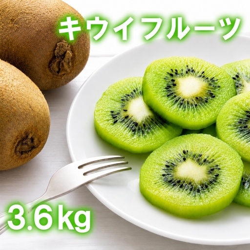 【人気】和歌山県産　厳選! 濃厚キウイフルーツ　秀品　24～36玉　(約3.6kg)【ard015C】