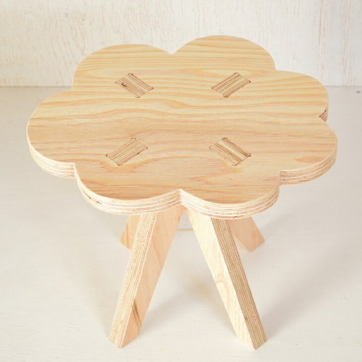 親子でイスづくりが楽しめる！ 木製イス 《くも》 OTOMO STOOL mini 【613-1】