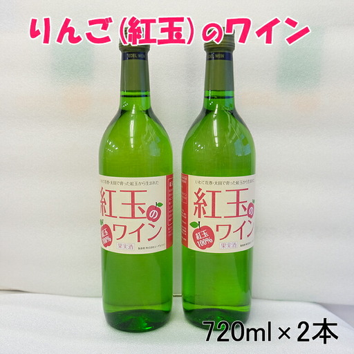 花巻産りんご「紅玉」のワイン  720ml×2本 【993】