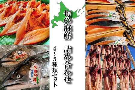 北海道産 旬の魚介 4〜5種 お楽しみ詰め合わせ セット