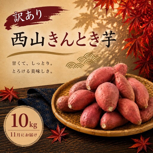 さつまいも 11月お届け 西山きんとき芋 サツマイモ 訳あり 10kg