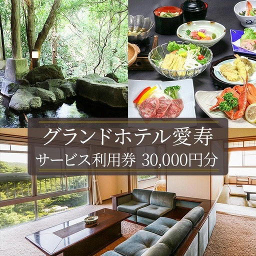 グランドホテル愛寿サービス利用券(30,000円分)| 宿泊 旅行 チケット 宿泊券 旅行券 露天風呂 観光 国内旅行 那須 栃木県 那須町〔G-8〕