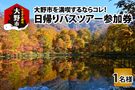 大野を満喫するならコレ!日帰りバスツアー参加券(1名様分)[C-006001]