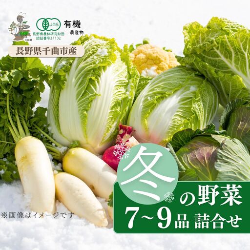 [2026年先行予約]信州ありさんファーム 旬の野菜 7~9品 冬版 [有機JAS認証]|有機野菜 野菜