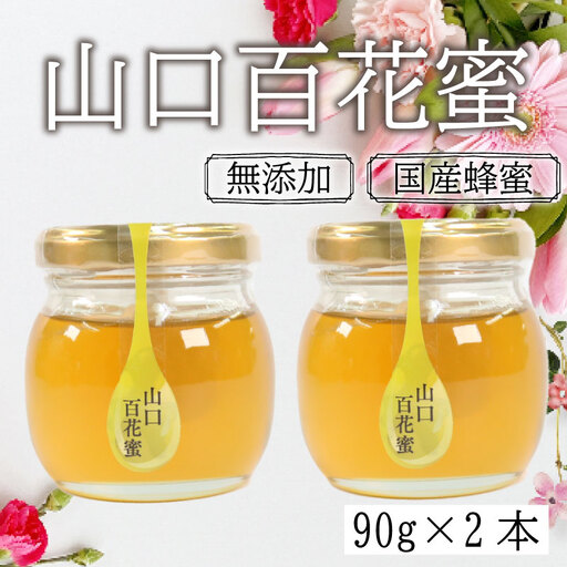 はちみつ 180g (90g×2個) 国産 百花蜜 はちみつ ES