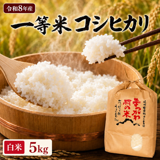 【令和8年産】一等米コシヒカリ 白米 5kg | ファームいちまる 
