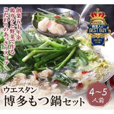 Z66-02 もつ鍋 (しょうゆ) セット(4～5人前)  もつ鍋