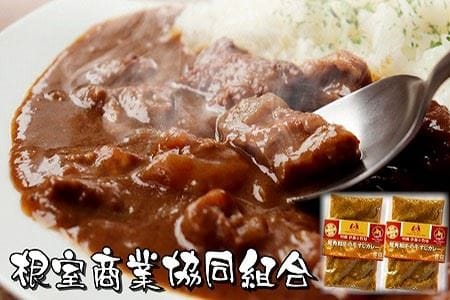 【北海道根室産】短角和牛の牛すじカレー4P A-18038