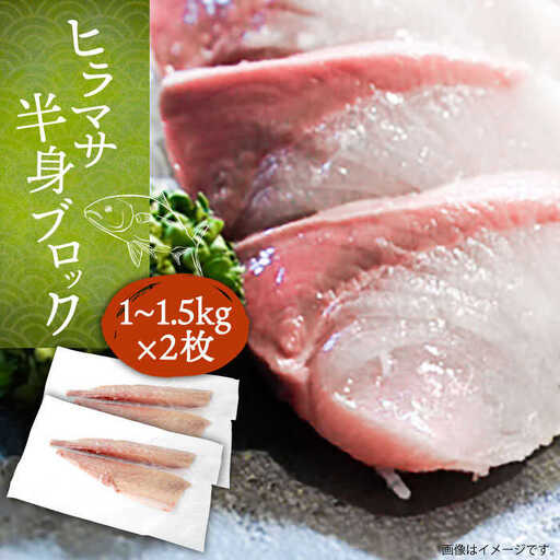 壱岐産 ヒラマサ フィレ 2kgから3kg（半身×2枚・刺身用）[JDT009]