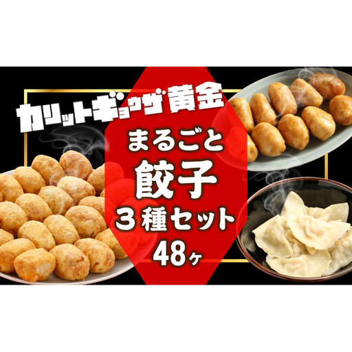 カリットギョウザ まるごとセット３種（48ケ）餃子 水餃子 スマイル餃子