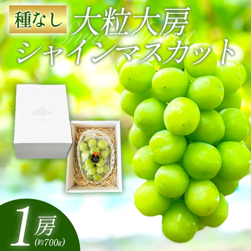 大粒大房シャインマスカット 1房(700g程度)