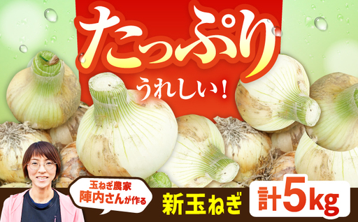 【先行予約 2027年3月～発送】新玉ねぎ 約5kg / 玉ねぎ [IAO009]