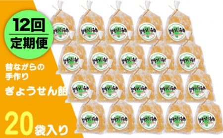 【全12回定期便】昔ながらの手作り ぎょうせん飴 20袋 [JDB278] 飴 お菓子 キャンディー 菓子 アメ 120000 120000円 九州