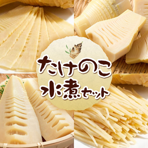 たけのこ水煮セット トライカット ブロック スライス 細切り 穂付こさんホール こさんスライス 北さつま農協《30日以内に出荷予定(土日祝除く)》