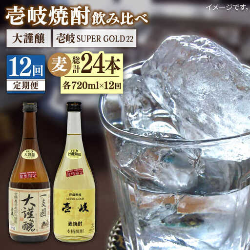 【全12回定期便】壱岐スーパーゴールド22度と合鴨農法米 大謹醸 [JDB242] 192000 192000円