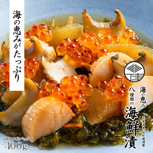 花巻温泉 佳松園謹製 海の恵み 8種類の海鮮漬 （200g×2パック） 【1252】