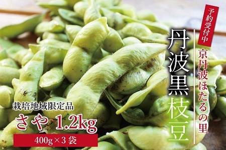 ≪ 数量限定 ≫ 京丹波ほたるの里 丹波黒枝豆 さや 1.2kg ※北海道・沖縄は配送不可 [010HS007L]