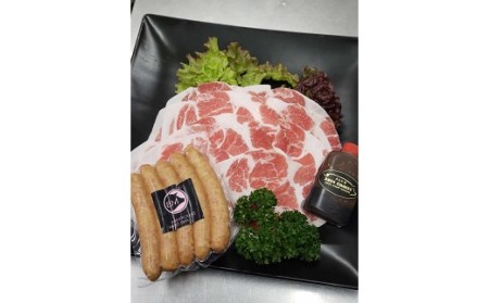 松阪豚 おまかせ ウインナー 焼肉 約1kg 豚肉 豚肉[002229]