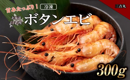 甘みたっぷり冷凍ボタンエビ（300ｇ）【AS095】