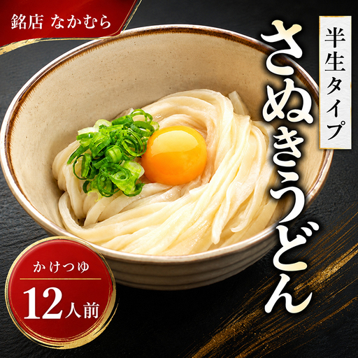 うどん 12食 さぬきうどん 半生 なかむら 人気 