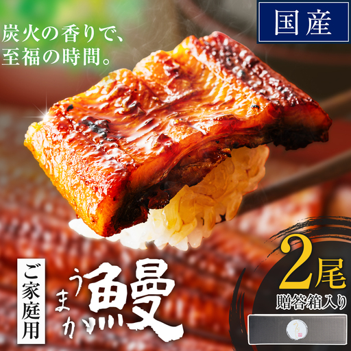 うなぎ 2尾 刻みうなぎ付き 国産 タレ付 鰻[3-7日以内に出荷予定(土日祝除く)]