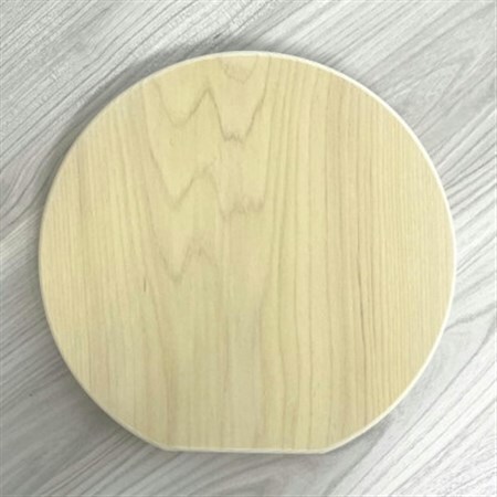 丸型青森ヒバ まな板(約29cm×約27.5cm/厚さ 約2.7cm)_雑貨・日用品 まな板 キッチン用品 _【1148906】