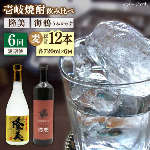 【全6回定期便】隆美焼酎25度と海鴉25度のセット [JDB190] 90000 90000円