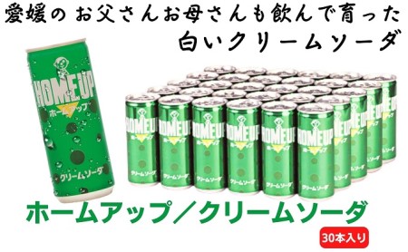 らくれんホームアップ 30本入り クリームソーダ 炭酸飲料 ソーダ水 飲み物 ドリンク ロングヒット 練乳 まろやかな