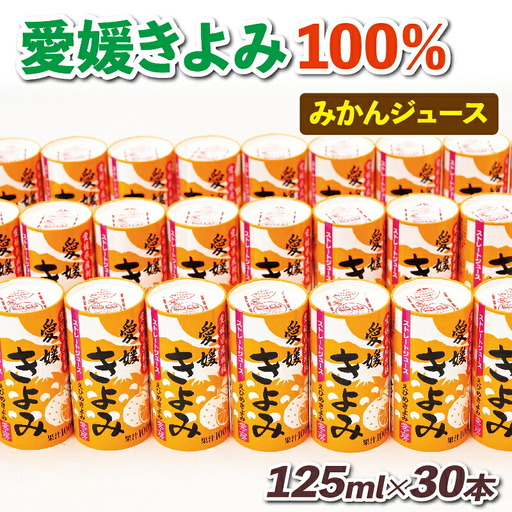 みかんジュース 愛媛 きよみ ジュース 125ml ×30本 愛工房 H020-034001