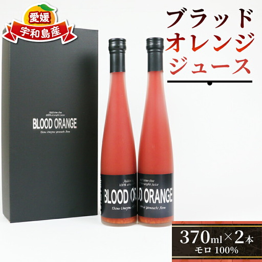 ブラッド オレンジジュース 370ml ×2本 YAMAUCHI FARM オレンジジュース H016-084001