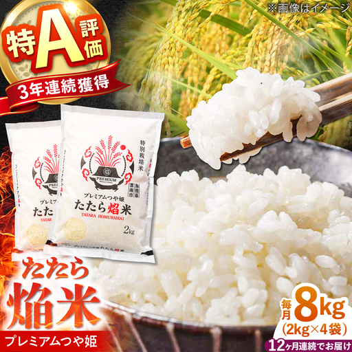 新米 【12回定期便】 プレミアムつや姫 8kg 新米 [AIBR010-r8]