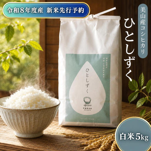 【先行予約】令和8年度産 お米 新米 コシヒカリ 5kg 美山産 お米