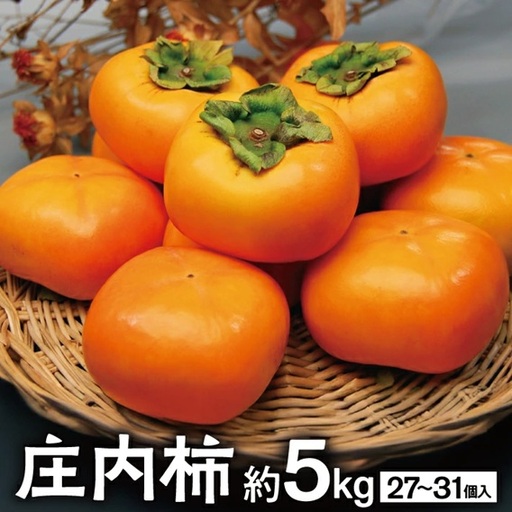SA2980　庄内柿　約5kg(27～31個入) L～3Lサイズ
