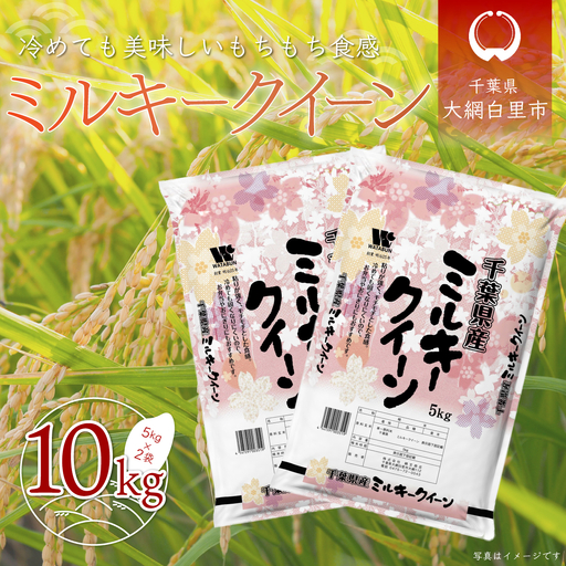 令和7年産 千葉県産「ミルキークイーン」10kg（5kg×2袋） A007
