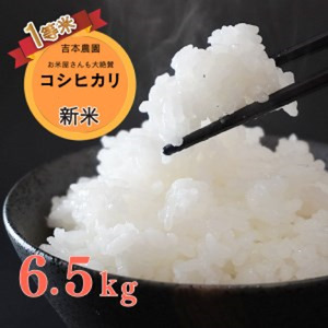 令和 5年 新米 6.5kg 吉本農園 米 お米 おこめ 白米 国産 コシヒカリ ブランド 炊きたて 冷めても 美味しい 旨味 甘み 愛媛県 愛南町 産 産地 直送 産直
