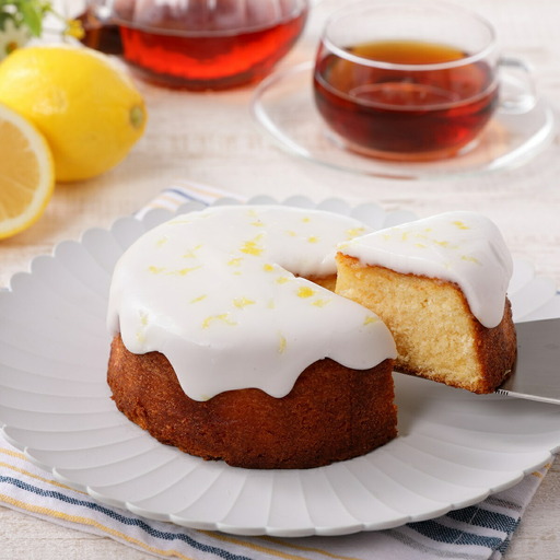 “果実感"と“サッパリした甘さ"を同時に味わえる逸品◎心華やぐ◎ドリズルレモンケーキ[4号]_0119-002-T03