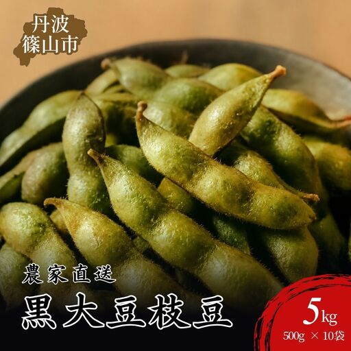 黒枝豆 大容量【10月中旬以降順次発送】丹波篠山産 10kg 500g×10袋 黒枝豆