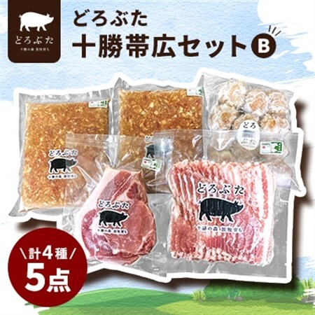 どろぶた十勝帯広セットB 計4種5点_肉  豚肉   肉  豚肉 _【配送不可地域：離島】【1333382】