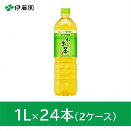 おーいお茶緑茶1L　24本(2ケース)　伊藤園【1257765】