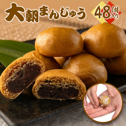 大朝まんじゅう48個入り　HA010_005