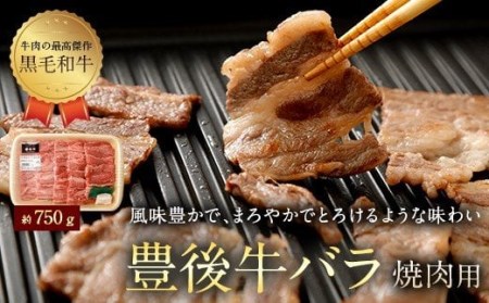 豊後牛 バラ 焼肉用 約750g 牛肉 牛バラ
